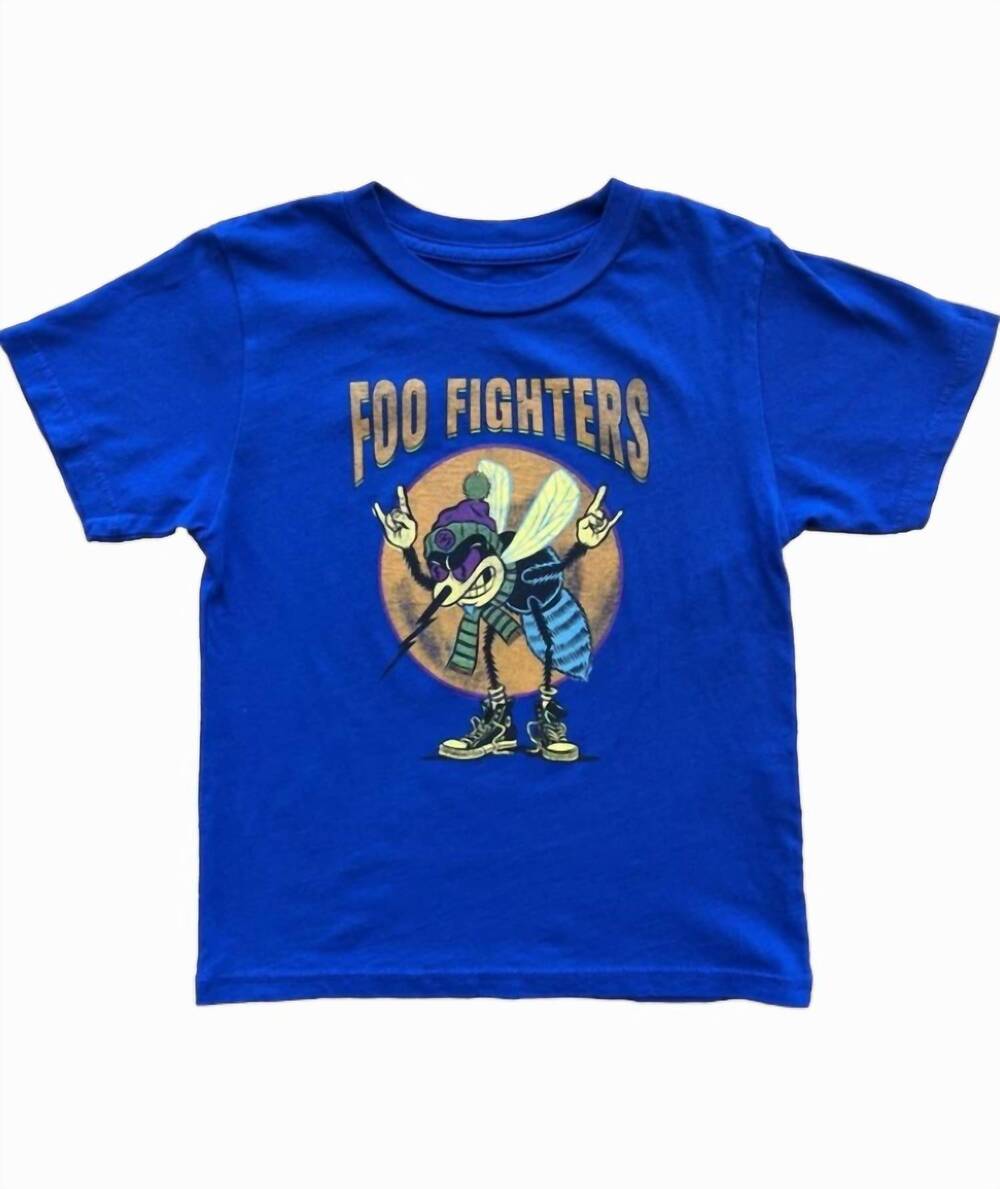 NEW ROWDY SPROUT kid's foo fighters short sleeve tee in blue